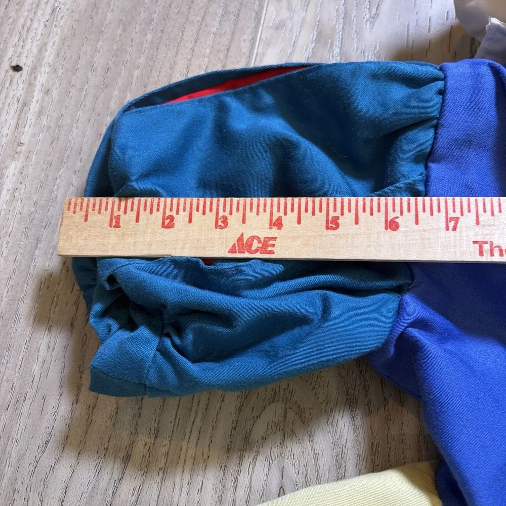 Vintage Handmade Disney Snow White Costume Child Size 5/6 Yellow Blue Dress Zip